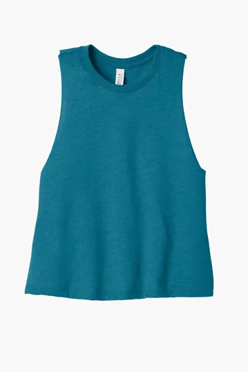 Bella + Canvas Women's Racerback Cropped Tank — view 3