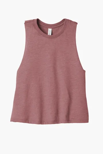 Bella + Canvas Women's Racerback Cropped Tank — view 4