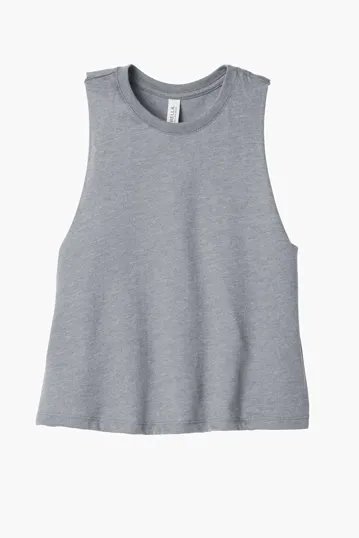Bella + Canvas Women's Racerback Cropped Tank — view 18