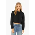 Bella + Canvas Women's Sponge Fleece Cropped Fleece Hoodie
