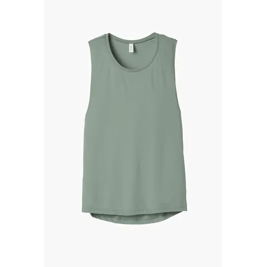 Bella + Canvas Women's Flowy Scoop Muscle Tank — view 10