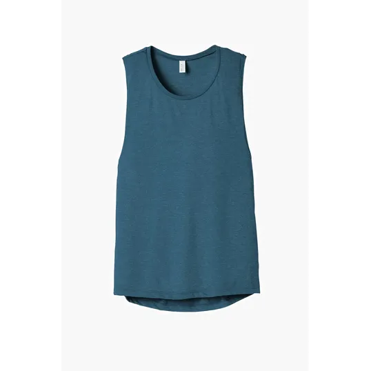 Bella + Canvas Women's Flowy Scoop Muscle Tank — view 12