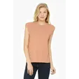 Bella + Canvas Women's Flowy Muscle Tee with Rolled Cuffs
