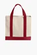 Port Authority Cotton Canvas Two-Tone Tote — view 5