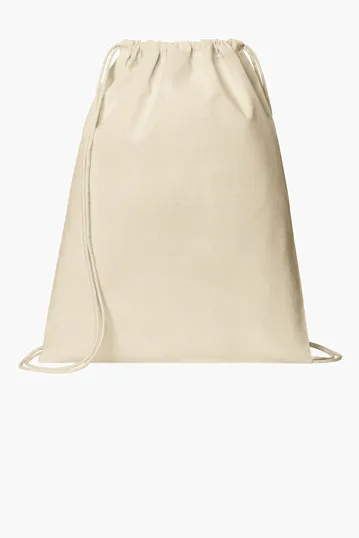 Port Authority Core Cotton Cinch Drawstring Bag — view 2