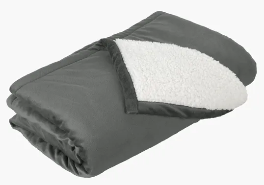 Port Authority Mountain Lodge Reversible Fleece Blanket — view 4