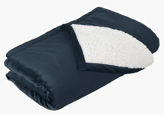 Port Authority Mountain Lodge Reversible Fleece Blanket — view 5