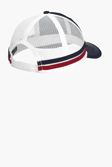 Port Authority Two-Stripe Snapback Trucker Cap — view 4
