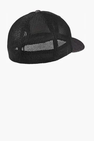 Port Authority Flexfit Melange Mesh Back Trucker Cap — view 2