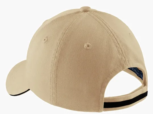 Port Authority Sandwich Bill Cap with Striped Closure — view 9