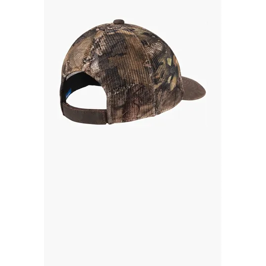 Port Authority Pigment Print Camouflage Mesh Back Cap — view 7