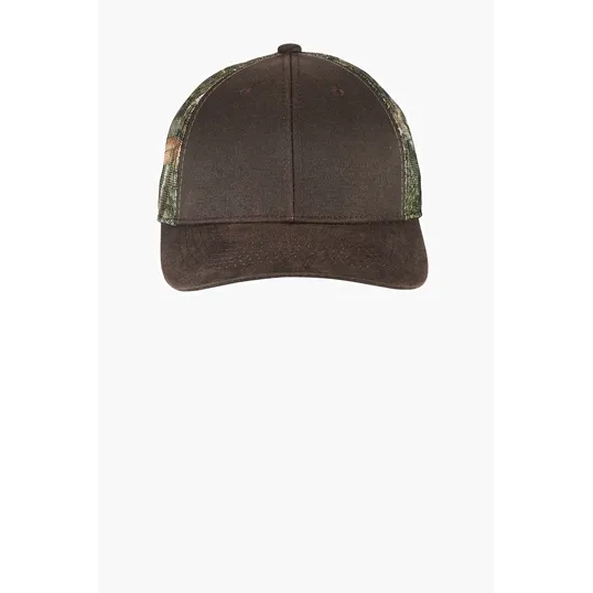 Port Authority Pigment Print Camouflage Mesh Back Cap — view 6