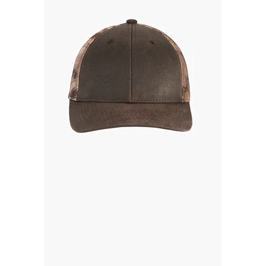 Port Authority Pigment Print Camouflage Mesh Back Cap — view 4