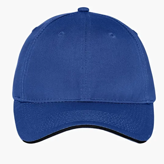 Port Authority Unstructured Sandwich Bill Cap — view 9