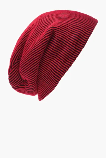 Port Authority Rib Knit Slouch Beanie — view 3