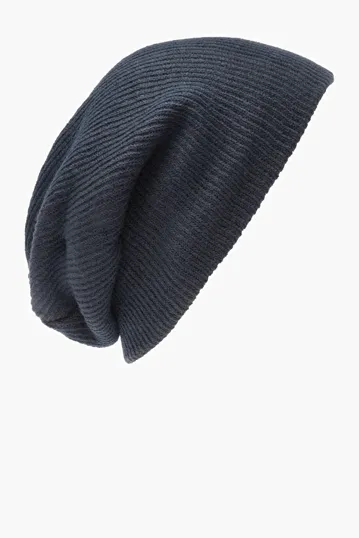 Port Authority Rib Knit Slouch Beanie — view 4