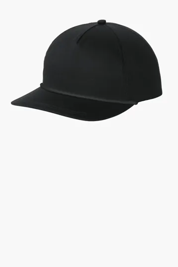 Port Authority Snapback Five-Panel Rope Cap — view 2