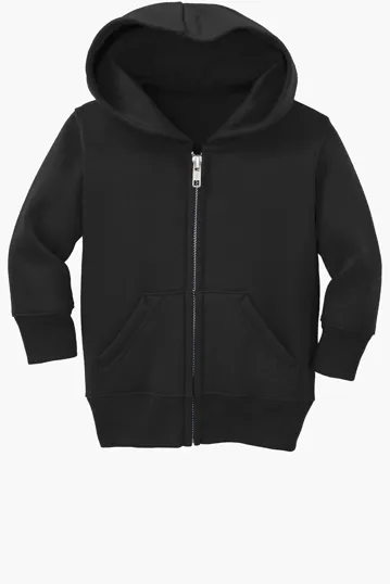 Port & Co Infant Core Fleece Full-Zip Hooded Sweatshirt — view 3