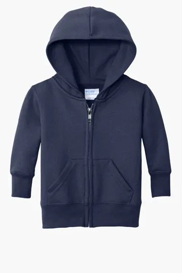 Port & Co Infant Core Fleece Full-Zip Hooded Sweatshirt — view 4