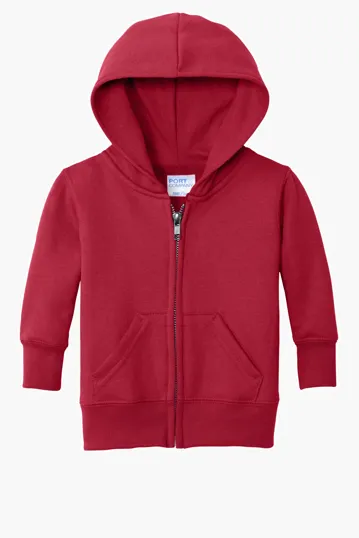 Port & Co Infant Core Fleece Full-Zip Hooded Sweatshirt — view 5