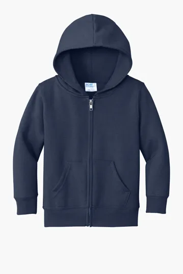 Port & Co Toddler Core Fleece Full-Zip Hooded Sweatshirt — view 4