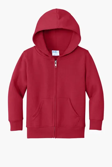 Port & Co Toddler Core Fleece Full-Zip Hooded Sweatshirt — view 5