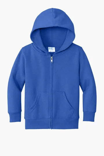 Port & Co Toddler Core Fleece Full-Zip Hooded Sweatshirt — view 6