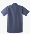 Red Kap Short Sleeve Striped Industrial Work Shirt — view 3