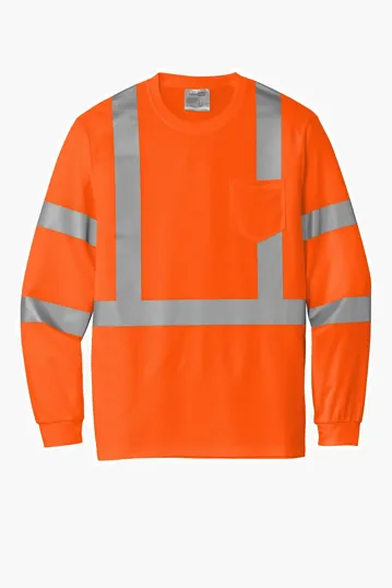 CornerStone ANSI 107 Class 3 Mesh Long Sleeve Tee. — view 2