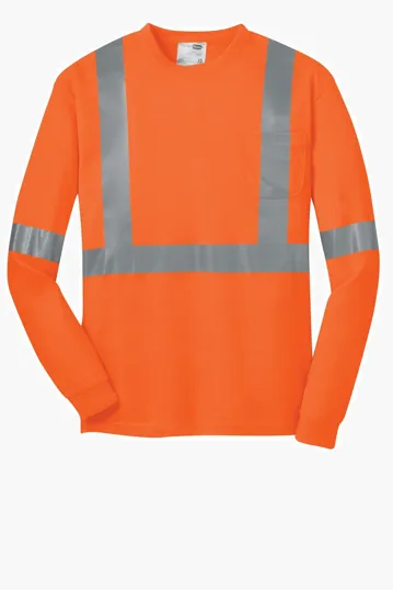 CornerStone ANSI 107 Class 2 Long Sleeve Safety T-Shirt — view 2