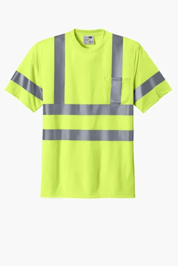 CornerStone ANSI 107 Class 3 Short Sleeve Snag-Resistant Reflective T-Shirt — view 4