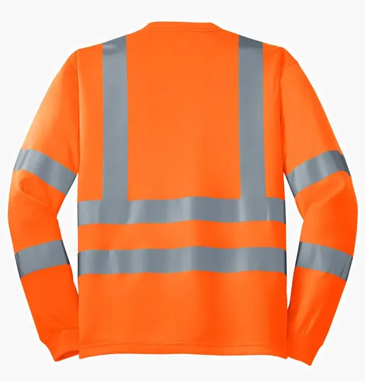 CornerStone ANSI 107 Class 3 Long Sleeve Snag-Resistant Reflective T-Shirt — view 4
