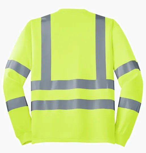 CornerStone ANSI 107 Class 3 Long Sleeve Snag-Resistant Reflective T-Shirt — view 5