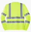 CornerStone ANSI 107 Class 3 Long Sleeve Snag-Resistant Reflective T-Shirt — view 5