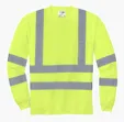 CornerStone ANSI 107 Class 3 Long Sleeve Snag-Resistant Reflective T-Shirt — view 3