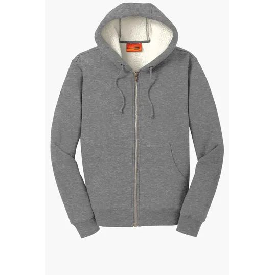 CornerStone Heavyweight Sherpa-Lined Hooded Fleece Jacket — view 3