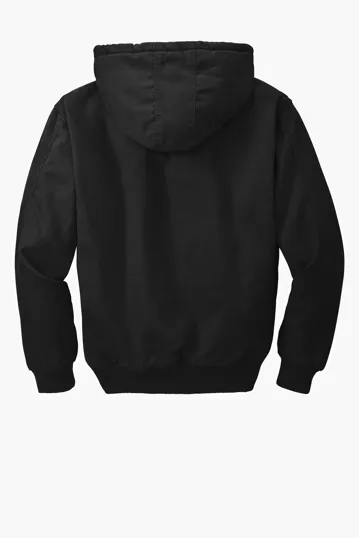 CornerStone Washed Duck Cloth Insulated Hooded Work Jacket — view 6