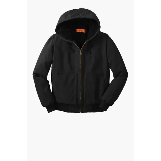 CornerStone Washed Duck Cloth Insulated Hooded Work Jacket — view 2