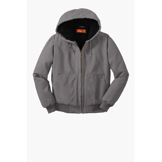 CornerStone Washed Duck Cloth Insulated Hooded Work Jacket — view 4