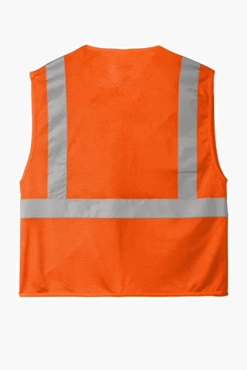 CornerStone ANSI 107 Class 2 Economy Mesh Zippered Vest — view 4