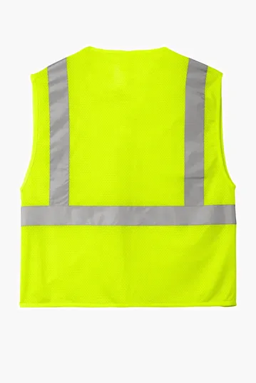 CornerStone ANSI 107 Class 2 Economy Mesh Zippered Vest — view 5