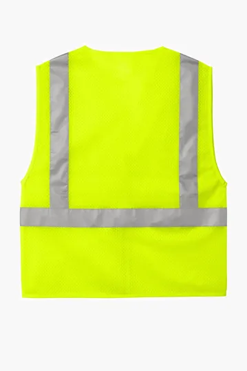 CornerStone ANSI 107 Class 2 Mesh Zippered Vest — view 5