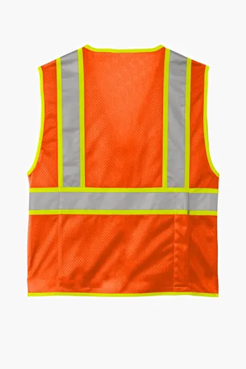 CornerStone ANSI 107 Class 2 Surveyor Zippered Two-Tone Vest — view 4