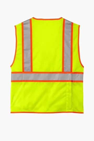 CornerStone ANSI 107 Class 2 Surveyor Zippered Two-Tone Vest — view 5