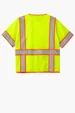 CornerStone ANSI 107 Class 3 Surveyor Mesh Zippered Two-Tone Short Sleeve Vest — view 3