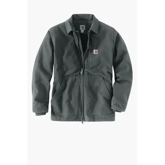Carhartt Sherpa-Lined Cotton Duck Coat — view 4