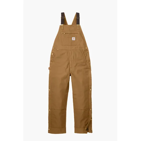 Carhartt Firm Duck Insulated Bib Overalls — view 3