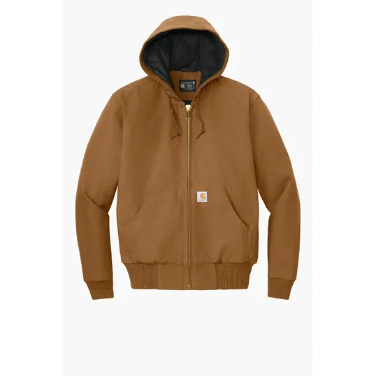 Carhartt Quilted-Flannel-Lined Duck Active Jacket — view 3