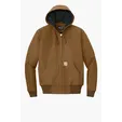 Carhartt Tall Quilted-Flannel-Lined Duck Active Jac — view 3