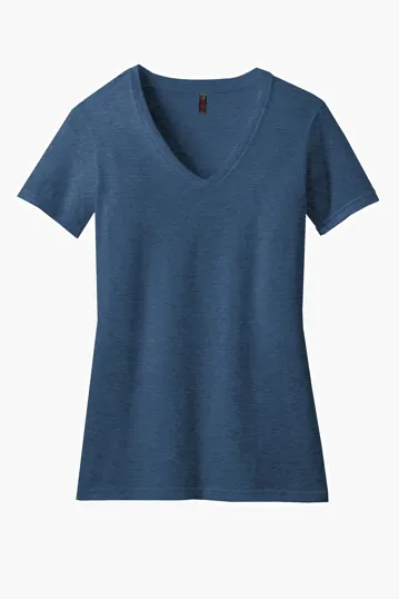 District Women's Perfect Blend CVC V-Neck Tee — view 5